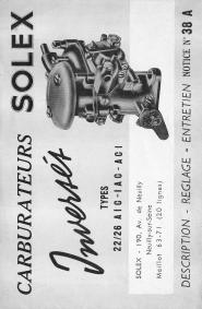 carburateur solex 26 iac
